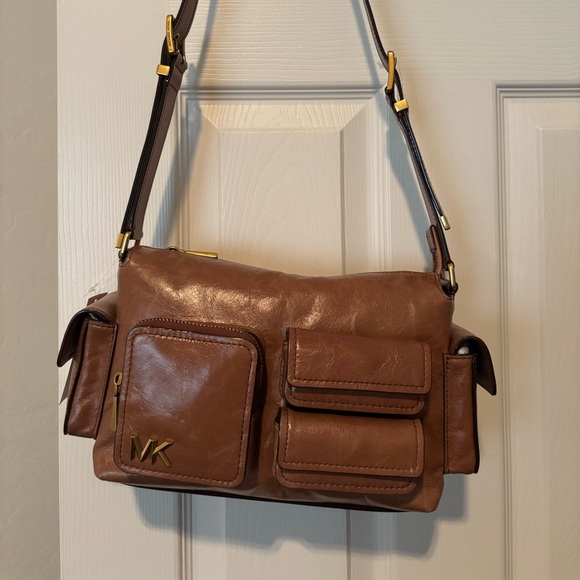 Michael Kors Handbags - NWT Michael Kors Tan Leather Shoulder Bag